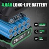 DOWOX 21V 4.0Ah Battery Pack, Compatible Cordless 400 Ft-lbs &