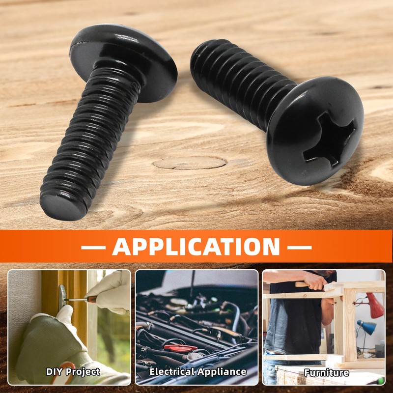1/4-20 x 1/2" (1/2" to 2" Available) Pan Head Machine