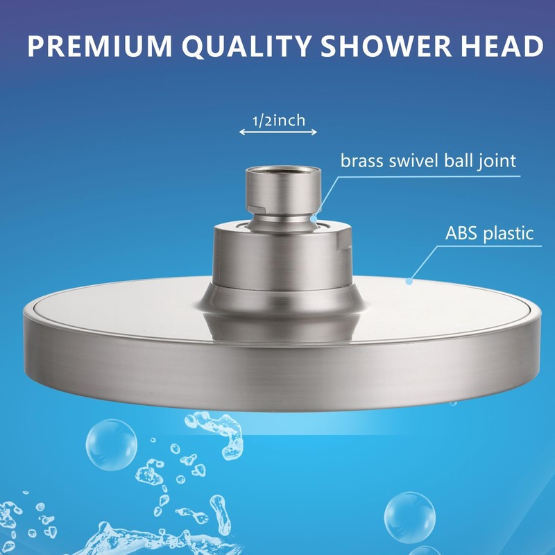 Eolax High Pressure Rain Shower Head, High Flow Pressure Boosting