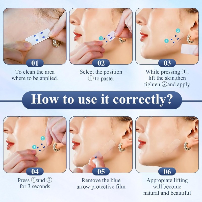 Cinta de elevación facial, cinta de elevación facial invisible 120