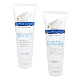 Crema Facial Concha Nácar Y Ácido Láctico Aclara Manchas 2pz