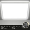 Briloner Leuchten LED Panel, Ceiling Light, Includes Backlight Effect, 18