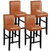YISUN Bar Stool Covers, Stretch Waterproof PU Bar Stool Slipcover