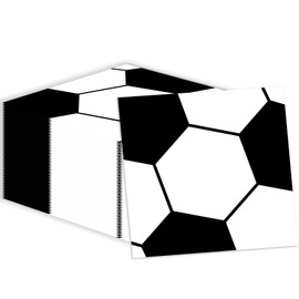 Pack of 50 Football Napkins, Disposable Birthday Party Napkins for Sports Party Supplies 33 x 33 cm