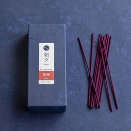 Asayu Japan Low Smoke Incense Sticks Rose Scent (40gr), Made in Japan Quality - Rose 40gr