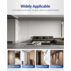 Upgraded Hidden Door Hinges Invisible Hinges, 7" Zinc Alloy Concealed