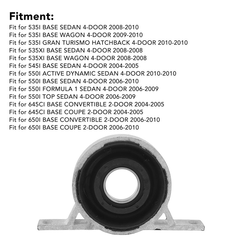 Propshaft Centre Support Bearing Mount Metal Alloy 26127521856 for E60