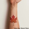 'Maple Leaf' Temporary Tattoo - Water Resistant, Skin-Safe, Non-Toxic Transfer