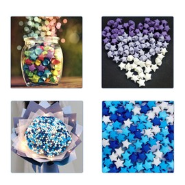 1080 Sheets Origami Stars Paper Strips, Purple Solid Color Gradient Color Origami Paper Stars, Color Star Paper Strip, DIY Paper Origami Stars, Origami Star Paper Strips, Star Origami Paper