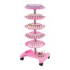 FTUREPAC 5 Tiers Nail Polish Trolley Display Organizer, 360 Rotating