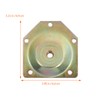 Uonlytech Angled Mounting Plates for Furniture Legs 4 Pieces Metal