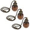 ECSiNG 3 Pieces 3.9 x 2.3 cm Decorative Wooden Pull