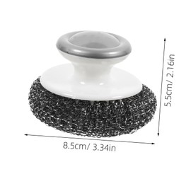 Ipetboom 2pcs Dish Scrubber Cleaning Brush Pot Scrubbers Sponge Dish Washing Brush Set