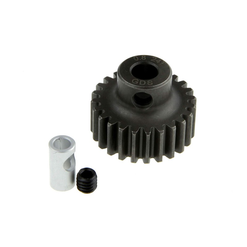 GDS Racing M0.8 Steel Pinion Gear for 1/8"(3.175mm) and 5mm