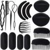 Hair Bump Sponge Volume Bases Set, 16Pcs Sponge Volume Hair