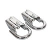 KUAFU 2 PC Chrome Front Bumper Tow Hooks Compatible With