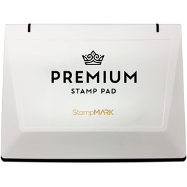 StampMark Premium Stamp Pad Extra Large Size 6" x 8" - for Traditional Rubber Stamps - Felt Pad Red Color