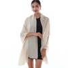 RIIQIICHY Ladies Beige Scarf Pashmina Shawls and Wraps Like for
