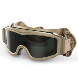 xaegistac Anti fog Goggles Airsoft Safety Tactical Glasses with Interchangeable Lenses,Ballistic Military Goggles for Shooting Hunting Outdoor Sports