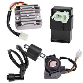 Anxingo - Bobina de encendido 6 Pin CDI Regulador de Voltaje Rectificador Solenoide Kit de Relé para 150cc 200cc 250cc Motor Chino ATV Qu...