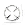 TEHAUX 5pcs Round Stainless Pot Stand Non Slip Gas Stove