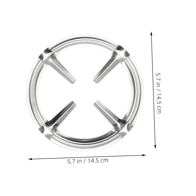 TEHAUX 5pcs Round Stainless Pot Stand Non Slip Gas Stove
