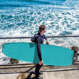 iBOARD Surfboard Sock Cover Lightweight Stretch Sock Cover - Suitable for Protective Storage Case of Shortboard, Longboard, Fish and Hybrid Board Choose Size & Colors