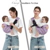 MISSWISDOM Baby Sling Carrier, Toddler Carrier Sling with Double Safety
