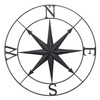 Bellaa 27451 North Star Metal Wall Decor Nautical Compass Coastal