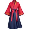 Asian Traditional Dress Kimono Robe for Kids Girls Costume Silk