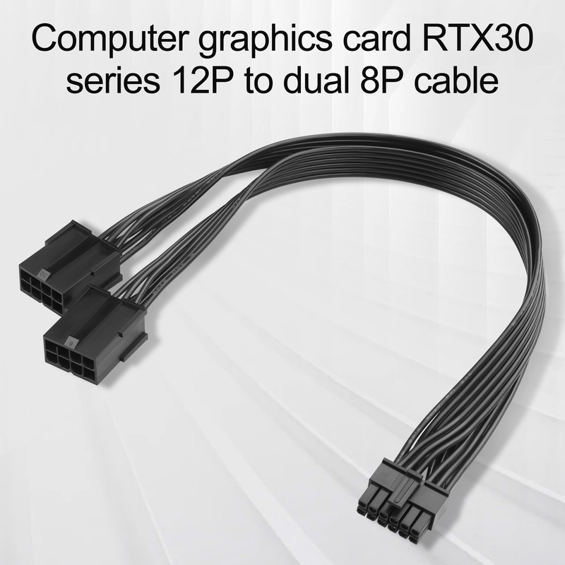 ELFJMZP 2X 8 Pin to 12 Pin Power Cable Compatible
