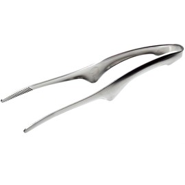 Small Size: Total Length: Approx. 7.1 inches (18 cm), GoodsLand 2 Size, Small, Compact, Multi, Stainless Steel, Tongs, Roasted Meat, BBQ