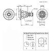 Gun Cabinet Original Homak Toolbox Lock 3/4" Replacement Lock Item#