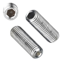 TERF® M3 X 10mm Allen Head Hex Socket Grub Screws Cup Point Stainless Steel A2 (304) Grub Screw M3 (3mm) X 10mm Allen Key Internal Hexagonal Socket Bolts - Pack of 20