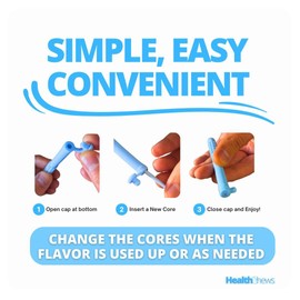 Health Chews Chewable Breather Quit Smoking Inhaler with Essential Oils, Natural Fixation Aid to Stop Smoking or Quit Vaping. Reusable Aromatherapy Air Puffer Gadget & Smokeless Inhaler for Relaxation