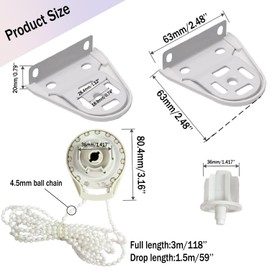 Skyline SL20 Roll Ease Blind Clutch Repair Kit, 38mm 1.5" Tube, White