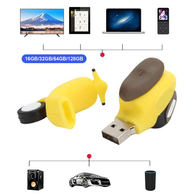 Memory Stick 2.0 USB Flash Drive Pendrive Data Storage Cartoon