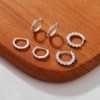 BMMYE Sterling Silver Hoop Earrings for Women Small Silver Huggie