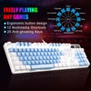 MageGee Mechanical Gaming Keyboard, 104 Keys White Backlit Mechanical Keyboards