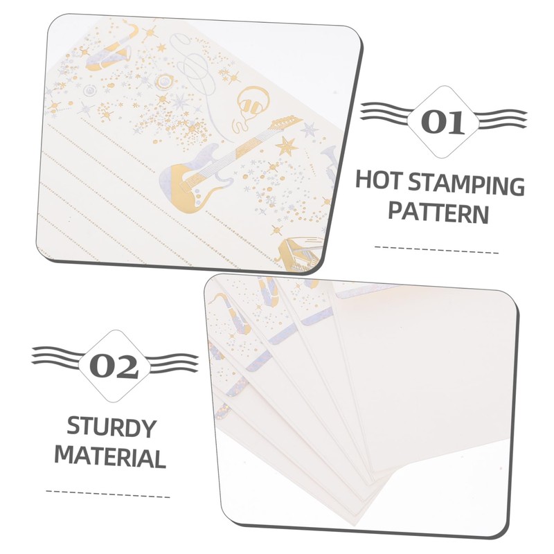 Operitacx 1 Set Gold-Plated Writing Paper Delicate Wedding Envelopes Envelopes