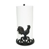 Decoronix Rustic Elegance Cast Iron Rooster Paper Towel Holder -