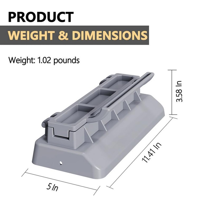 PEOUWNES Large Kebab Maker Press, Gray Plastic Kabab, Manual Kabob