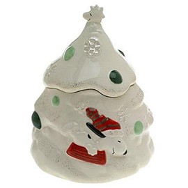 Lenox Snoopy's Christmas Earthenware Candy Jar