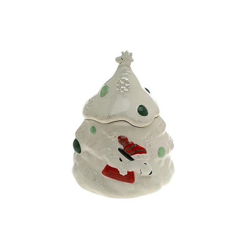 Lenox Snoopy's Christmas Earthenware Candy Jar