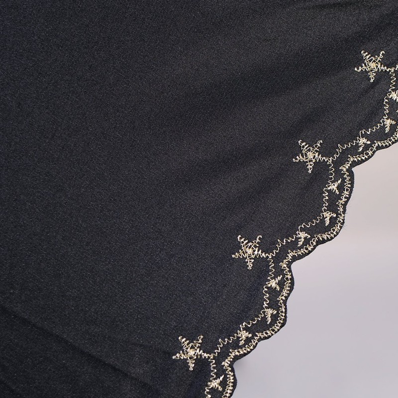 2022 Wpc. 801-972 Women’s Mini Folding Parasol, Blackout, Star Pattern,