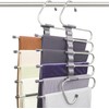 DKPlus Pants Hangers, Set of 2, Stainless Steel, Slack Hangers,