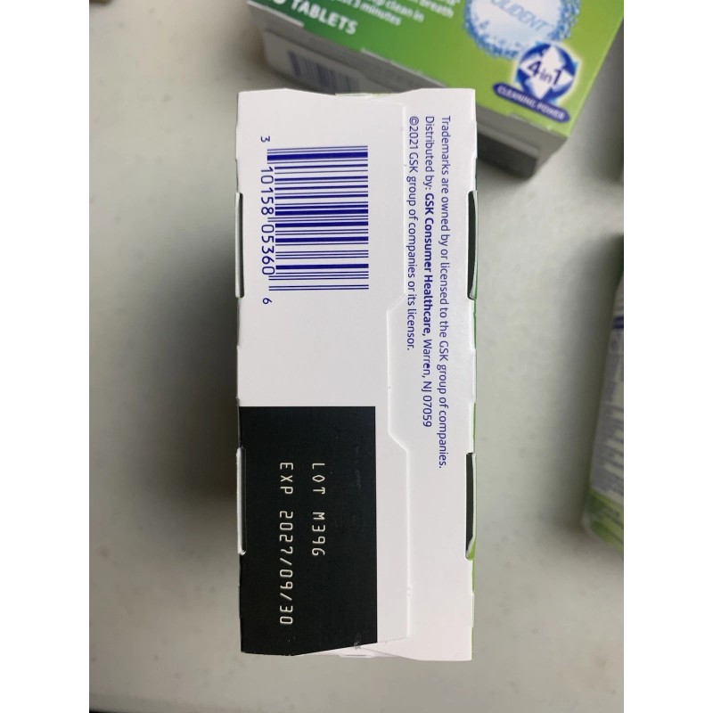 Polident Lot Of 4 Boxes 112 Tabs Denture Cleaning Tablets