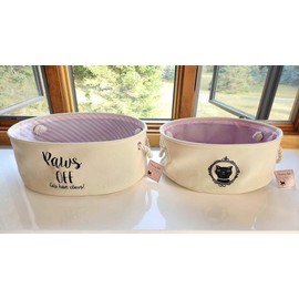 Chasing Lola Cat Storage Bins Baskets by Chasing Lola Cute Kitten Toy Storage Pet