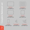 Emporio Kitchen Stackable Baking Pan Set - Deluxe Nonstick Gray