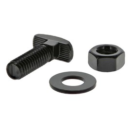 8020, 3301, 15 Series, 5/16-18 x 1" Long Drop in T-Slot Hammer Head Stud Bolt with 5/16 Hex Nut and Washer for 80/20 Aluminum Extrusion T Slot Channel Hardware HW (5)